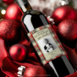 Funny Teacher Gift Wine Label - kerstcadeau Wijn Etiket<br><div class="desc">Show al die zorgverleners en docenten hoeveel je ze dit vakantieseizoen waardeert! Bewerk eenvoudig alle tekst en de foto op dit mooie wijnetiket.</div>