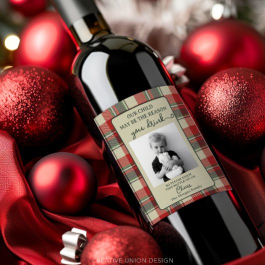 Funny Teacher Gift Wine Label - kerstcadeau Wijn Etiket