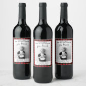 Funny Teacher Gift Wine Label - kerstcadeau Wijn Etiket (Flessen)