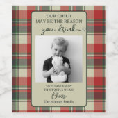 Funny Teacher Gift Wine Label - kerstcadeau Wijn Etiket (Enkel label)