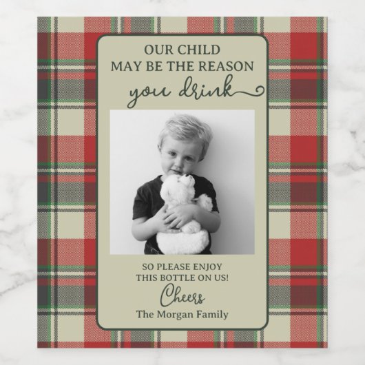 Funny Teacher Gift Wine Label - kerstcadeau Wijn Etiket (Enkel label)