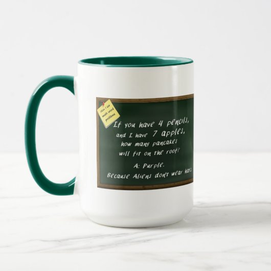 Funny Teacher - hoe ik Wiskunde word Problemen zie Mok (Links)