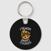 Funny Teacher I Teach Smart Cookies Nerd T-shirt Sleutelhanger (Achterkant)