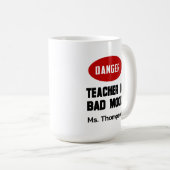 Funny Teacher in Bad Mood Koffiemok (Voorkant rechts)