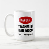 Funny Teacher in Bad Mood Koffiemok (Links)