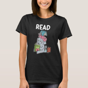 Funny Teacher Library Read Book Club Piggie Elepha T-shirt