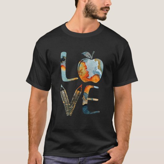 Funny Teacher Love Gift Love Teaching, Elementary T-shirt (Voorkant)