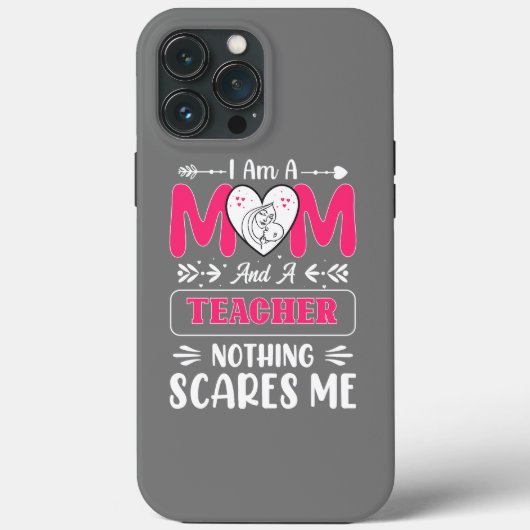 Funny Teacher Mam, leraar Mam Funny Case-Mate iPhone Case (Achterkant)