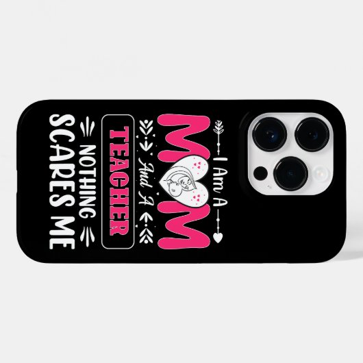 Funny Teacher Mam, leraar Mam Funny Case-Mate iPhone Case (Achterkant (horizontaal))