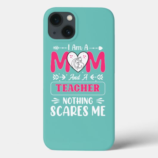 Funny Teacher Mam, leraar Mam Funny Case-Mate iPhone Case (Achterkant)