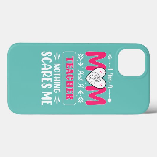 Funny Teacher Mam, leraar Mam Funny Case-Mate iPhone Case (Achterkant (horizontaal))