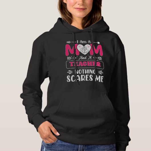 Funny Teacher Mam, leraar Mam Funny Hoodie (Voorkant)