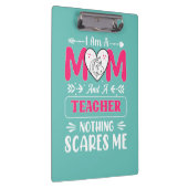 Funny Teacher Mam, leraar Mam Funny Klembord (Rechts)