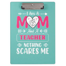 Funny Teacher Mam, leraar Mam Funny Klembord