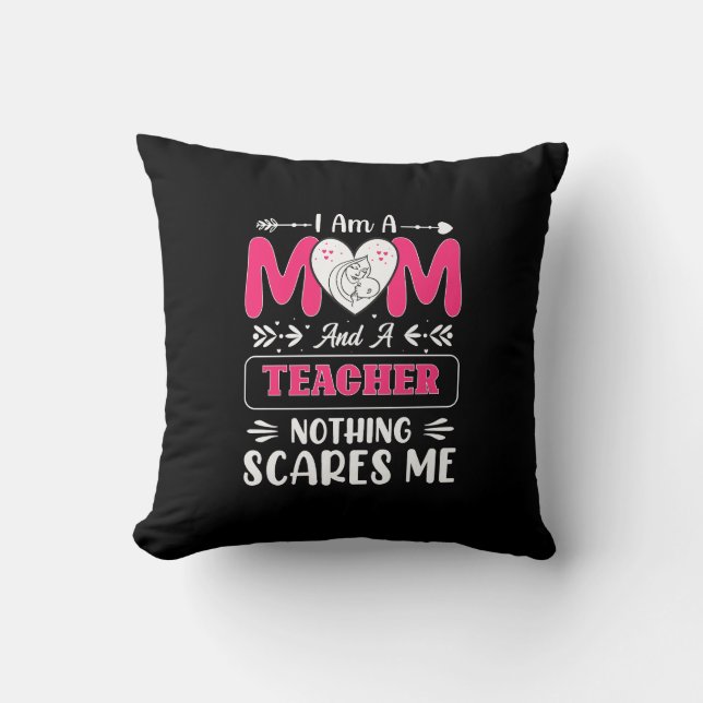 Funny Teacher Mam, leraar Mam Funny Kussen (Voorkant)