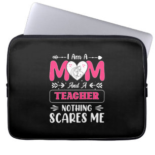 Funny Teacher Mam, leraar Mam Funny Laptop Sleeve