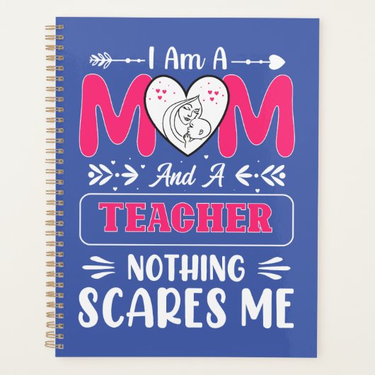Funny Teacher Mam, leraar Mam Funny Planner (Voorkant)