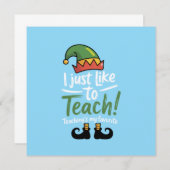 Funny Teacher met Kerstmis is mijn favoriete leraa Kaart (Voorkant / Achterkant)