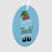 Funny Teacher met Kerstmis is mijn favoriete leraa Ornament (voorkant)