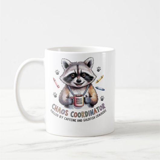 Funny Teacher Mug Chaos Coordinator Gift for Wome Koffiemok (Links)