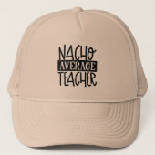 Funny Teacher Nacho woordkunst Trucker Pet (Voorkant)