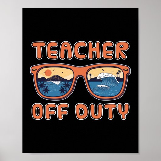 Funny Teacher of Duty Preschool Poster (Voorkant)
