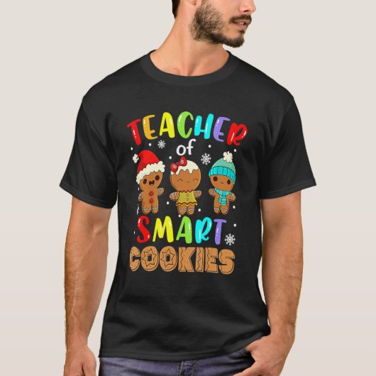 Funny Teacher of Smart Cookies 100th Day of School T-shirt (Voorkant)