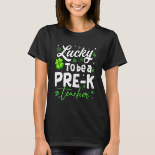 Funny Teacher on St Patricku2019s Day Luck Pre K T-shirt