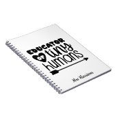 Funny Teacher personalized gift Notitieboek (Rechterzijde)