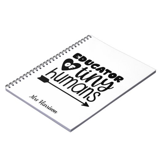 Funny Teacher personalized gift Notitieboek (Linkerzijde)