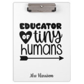 Funny Teacher personalized gift Notitieboek Klembord (Voorkant)