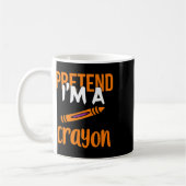 Funny Teacher Pretend I'm A Crayon Halloween Gift  Koffiemok (Links)