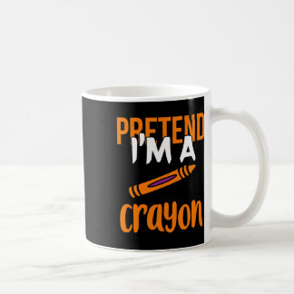 Funny Teacher Pretend I'm A Crayon Halloween Gift  Koffiemok