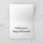 Funny Teacher Retirement Gifts Kaart (Binnen)