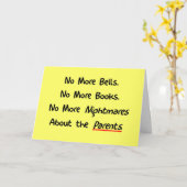 Funny Teacher Retirement Gifts Kaart (Gele Bloem)