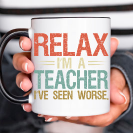Funny Teacher Retirement Retro Coffee Mok