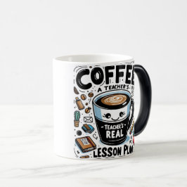 Funny Teacher’s Real Lesson Plan Coffee Mug Magische Mok