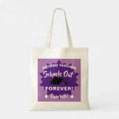 Funny Teacher Saying-registratie Tote Bag (Achterkant)