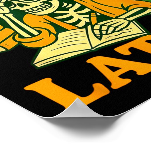 Funny Teacher Skeleton 6 7 Meme Six Seven Skeleton Poster (Hoek)