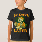 Funny Teacher Skeleton 6 7 Meme Six Seven Skeleton T-shirt (Voorkant)