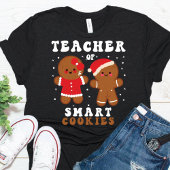 Funny Teacher Smart Cookies Kerstmis T-Shirt