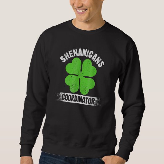 Funny Teacher St Patrick's Day Irish Shenanigans C Trui (Voorkant)