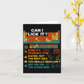 Funny Teacher Student Science Can I Lick It Period Kaart (Gele Bloem)