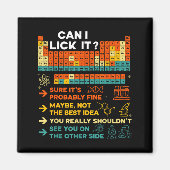 Funny Teacher Student Science Can I Lick It Period Magneet (Voorkant)