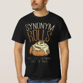 Funny Teacher, Student Synonym Rolls Grammar  T-shirt (Voorkant)