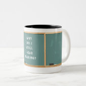 Funny Teacher Tweekleurige Koffiemok (Voorkant rechts)