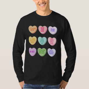 Funny Teacher Valentijnsdag Conversation Heart Sc T-shirt