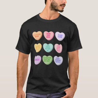 Funny Teacher Valentijnsdag Conversation Heart Sc T-shirt