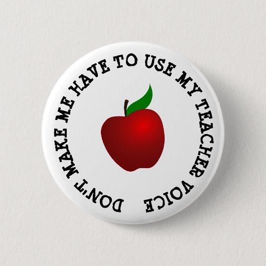 Funny Teacher Voice en Apple Button (Voorkant)