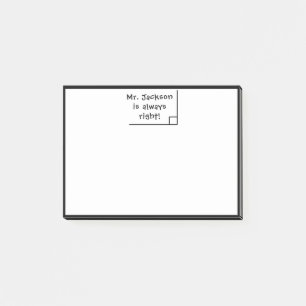 Funny Teacher Wiskunde School Humor Post-it® Notes